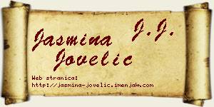Jasmina Jovelić vizit kartica